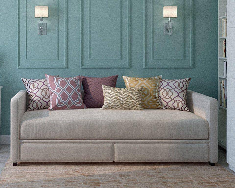 ilustrasi bantal sofa berwarna ungu dan kuning mustard (pixabay.com/Vika_Glitter)