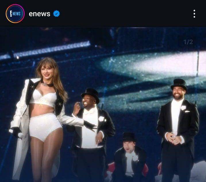 potret Travis Kelce di konser Taylor Swift (instagram.com/enews)