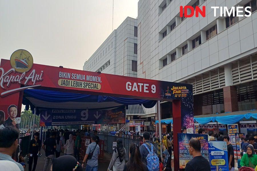 Gate 9 Jakarta Fair 2024 (IDN Times/Dhiya Awlia Azzahra)