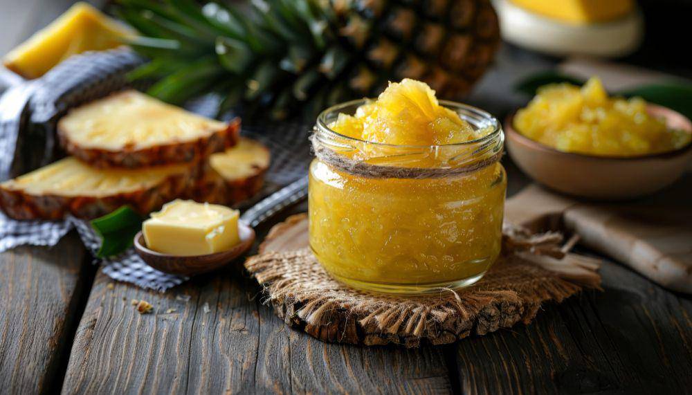 ilustrasi selai nanas untuk bahan membuat kue bolu (freepik.com/freepik)