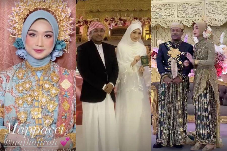 21 Gaya Nafha Firah, Istri Mamat Alkatiri di Rangkaian Pernikahan