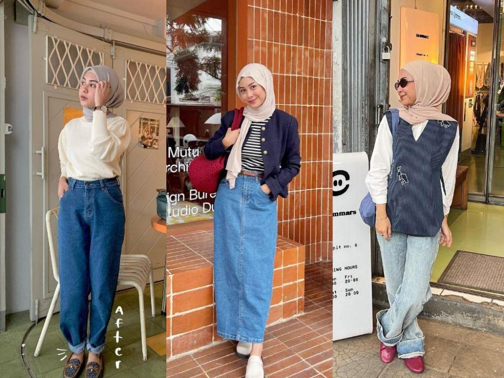 8 Ide Mix and Match Jeans ala Dianty Annisa, Stylish Banget!