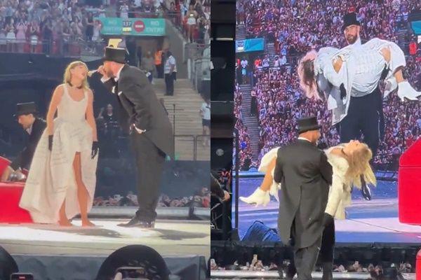 7 Momen Travis Kelce Jadi Dancer di Konser Taylor Swift London