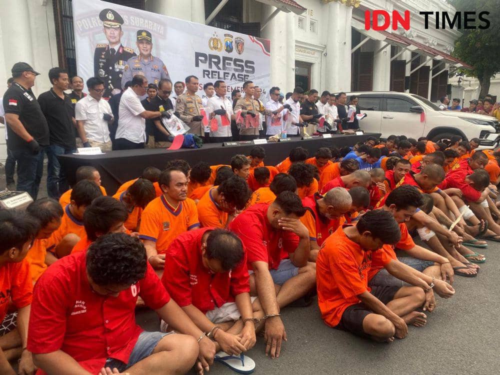 2 Minggu, Polisi Surabaya Meringkus 243 Pelaku Pencurian