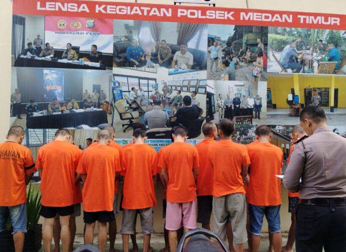 12 Bandit Jalanan di Medan Terjaring Dalam Operasi Sikat