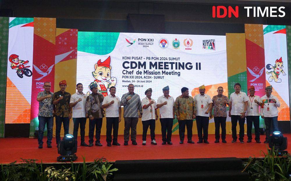 Pembukaan Chef de Mission PON 2024 di Medan, Senin (24/6/2024) (IDN Times/Doni Hermawan)