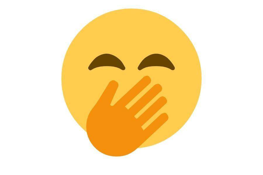 emoji 🤭 artinya