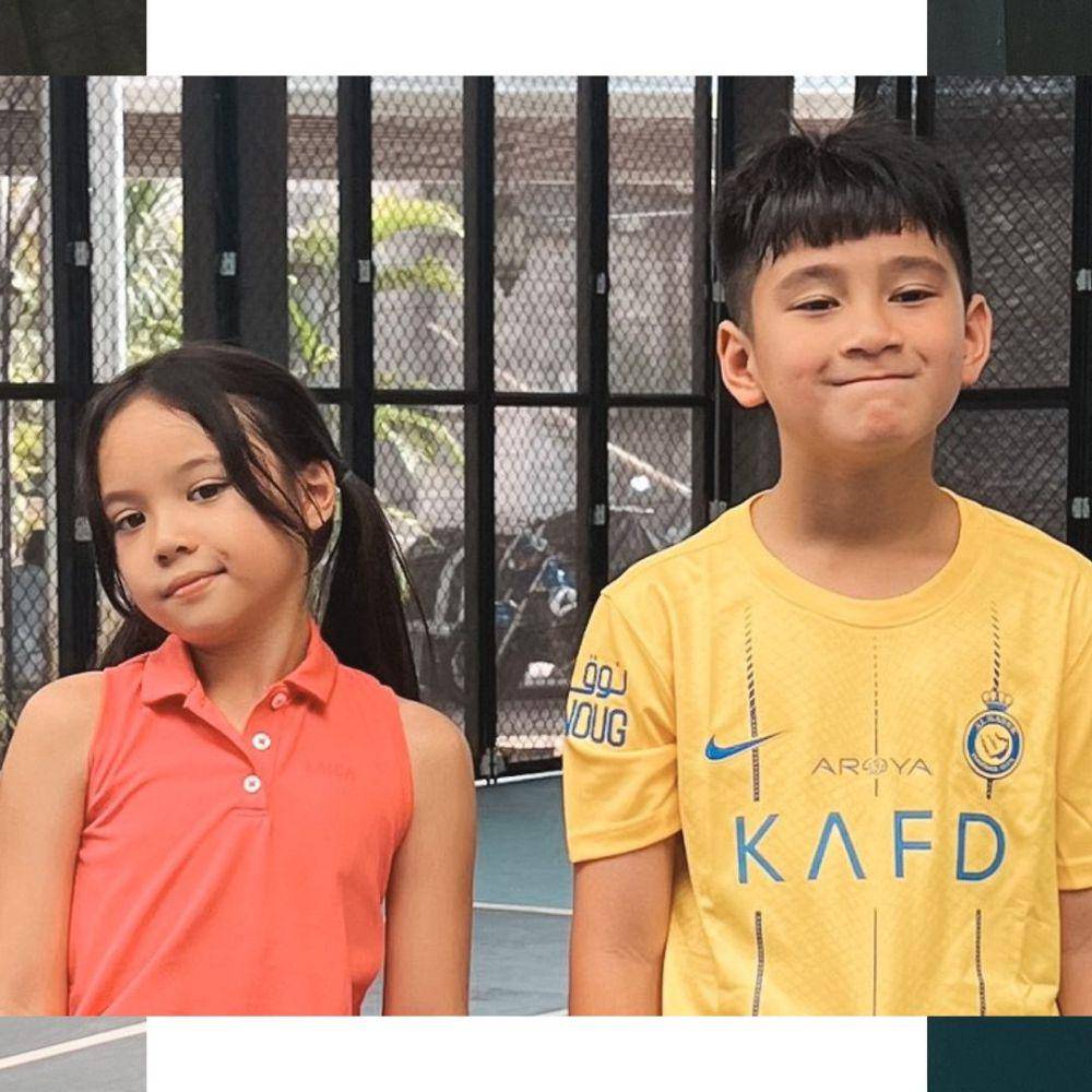 potret Gempita Nora Marten dan Rafathar main tenis (instagram.com/gadiiing)