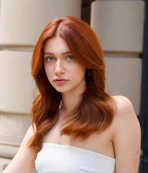 Rambut oval layer sebahu. (therighthairstyles.com)