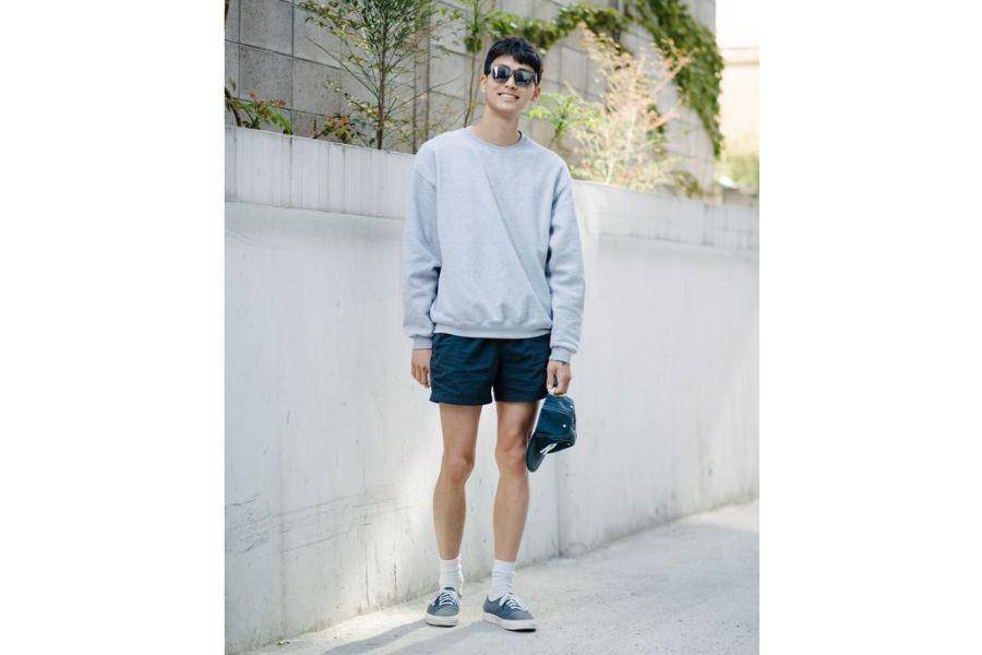 Outfit celana pendek pria (pinterest.com)