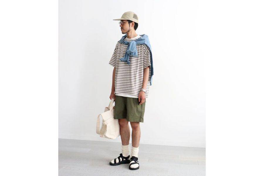 Outfit celana pendek pria (pinterest.com)