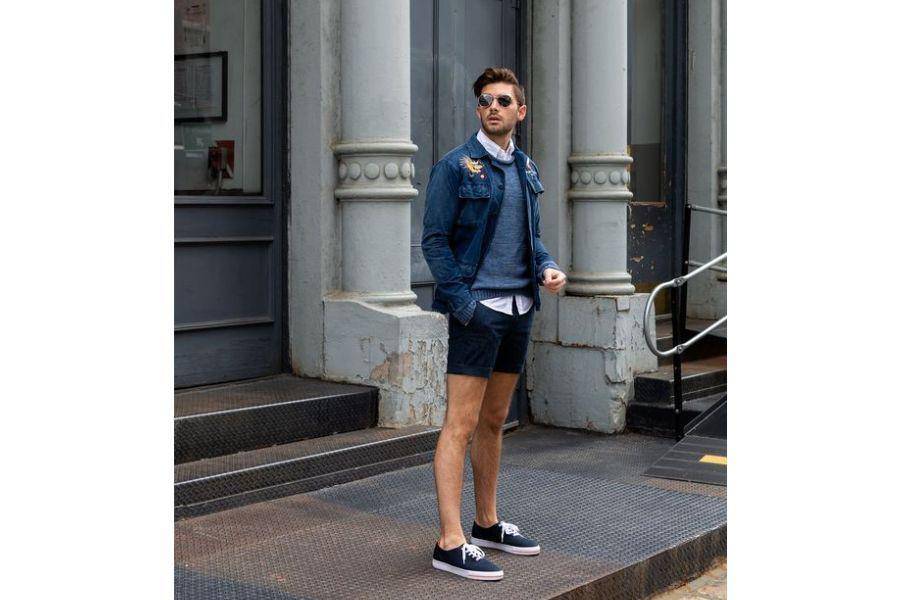 Outfit celana pendek pria (pinterest.com)