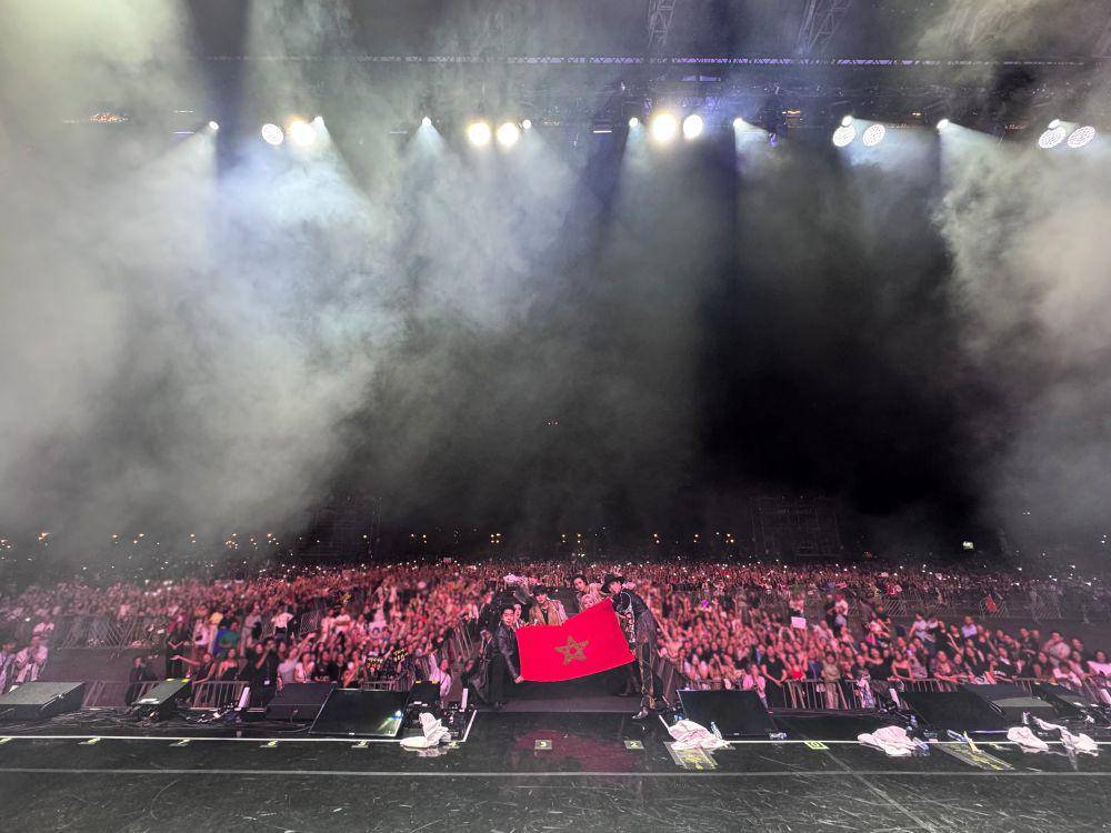 potret penampilan ATEEZ di Mawazine Festival (twitter.com/ATEEZofficial)