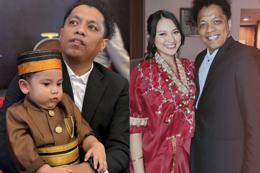 Potret Arie Kriting dan Indah di Pernikahan Mamat, Naka Gemas Banget