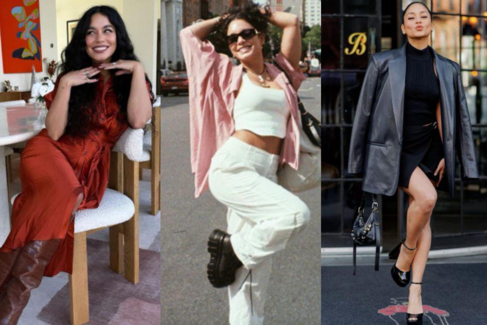 9 Inspirasi OOTD Kasual hingga Glamor ala Vanessa Hudgens, Cakep!