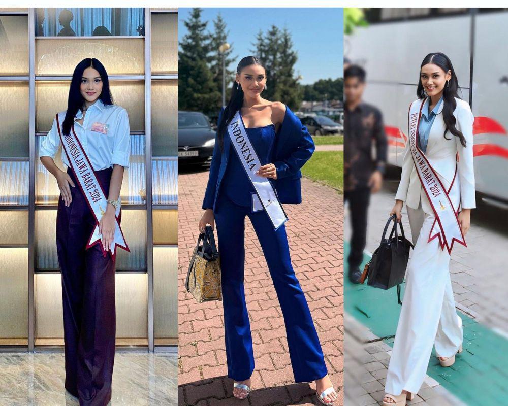 12 Inspirasi Celana Panjang ala Harashta Miss Supranational 2024