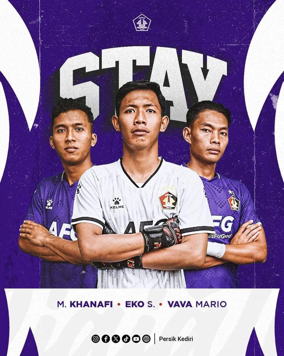 Pemain lokal yang akan membela Persik Kediri musim depan. instagram.com/ persikfcofficial