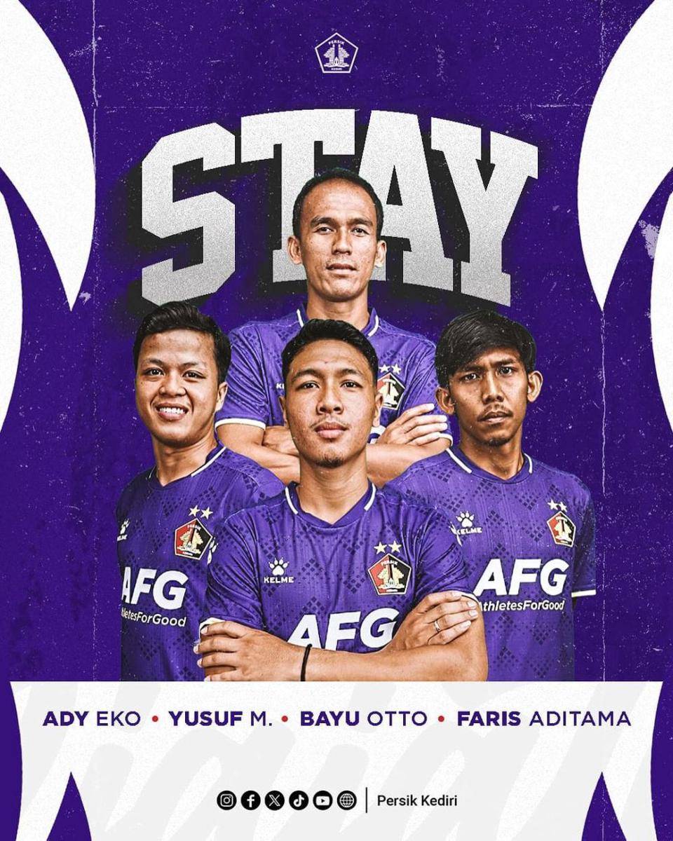 Pemain lokal yang akan membela Persik Kediri musim depan. instagram.com/ persikfcofficial