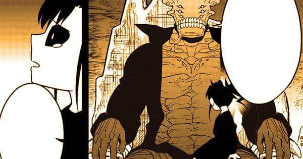 Kaiju No. 9 memberitahu alasan penciptaan Kaiju No. 15 ( Dok. Shueisha / Kaiju No. 8 )