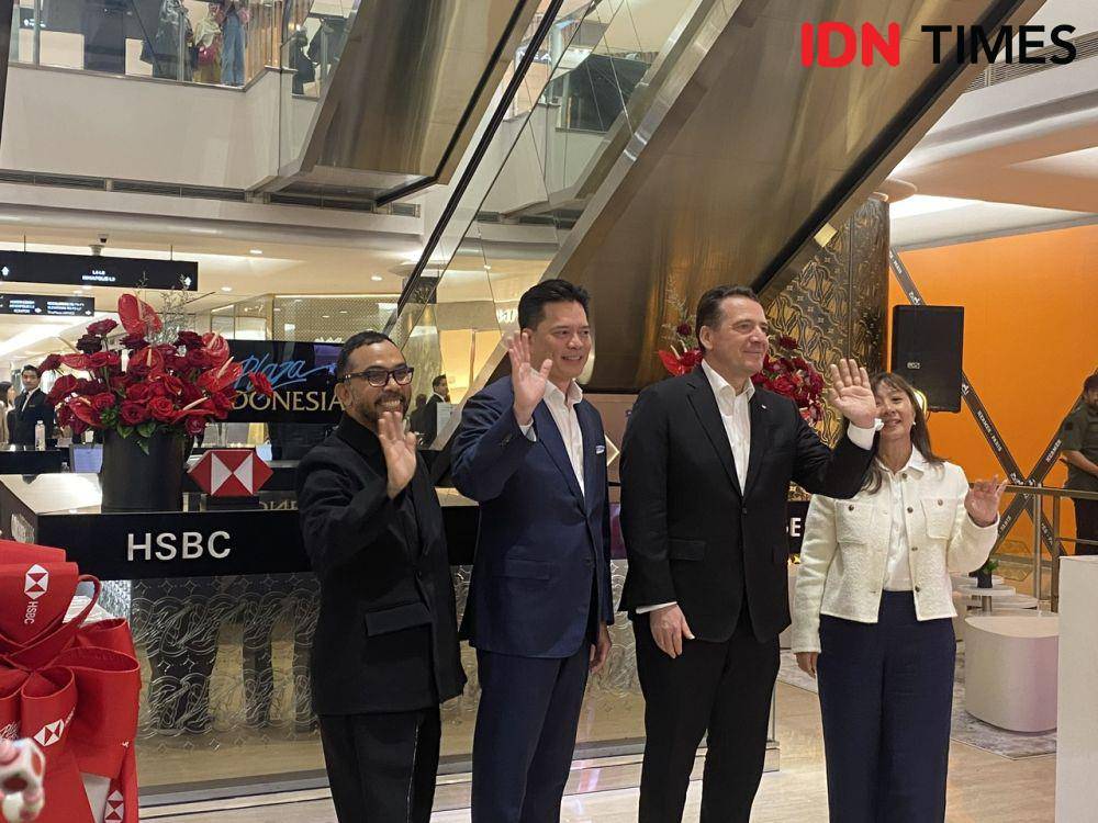 Peluncuran kerja sama strategis HSBC Indonesia dan Plaza Indonesia. (IDN Times/Vadhia Lidyana)