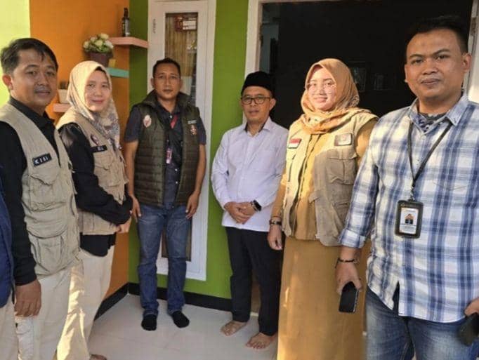 Ketua Pengurus Wilayah Nahdlatul Ulama (PWNU) Lampung, Puji Raharjo usai melaksanakan Coklit oleh KPU Kota Bandar Lampung. (Dok. KPU Bandar Lampung).