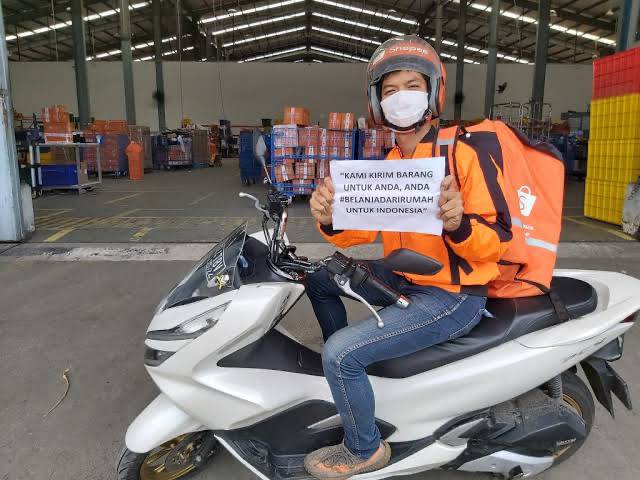 Ilustrasi kurir Shopee Express. (dok. SPX)
