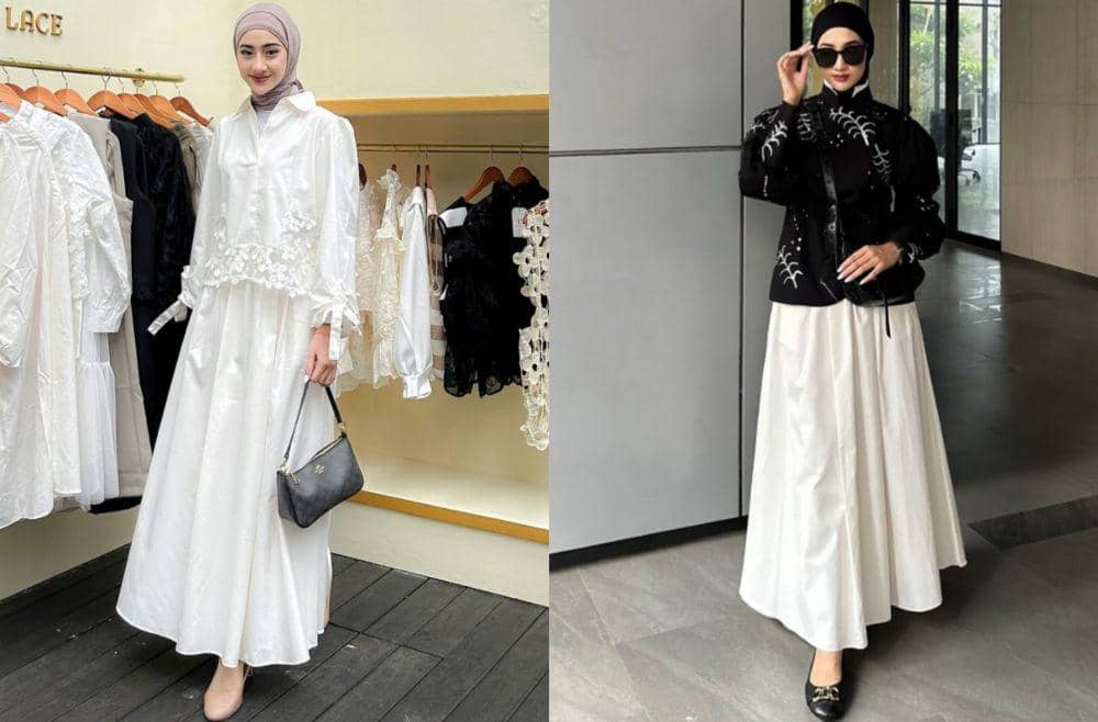 8 Mix and Match Outfit Feminin ala Nimas Azlia, Anggun Kekinian!
