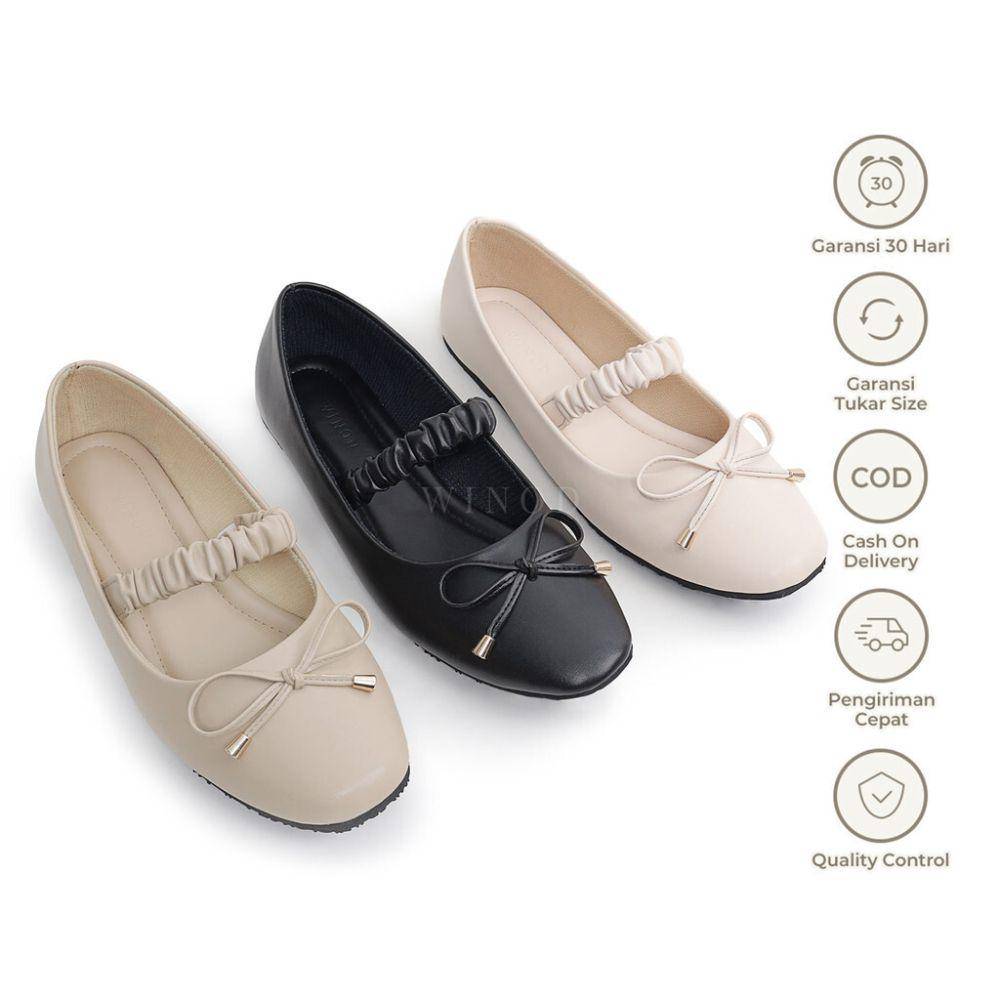 Rekomendasi ballet flat shoes (Shopee.com/Winod.official)