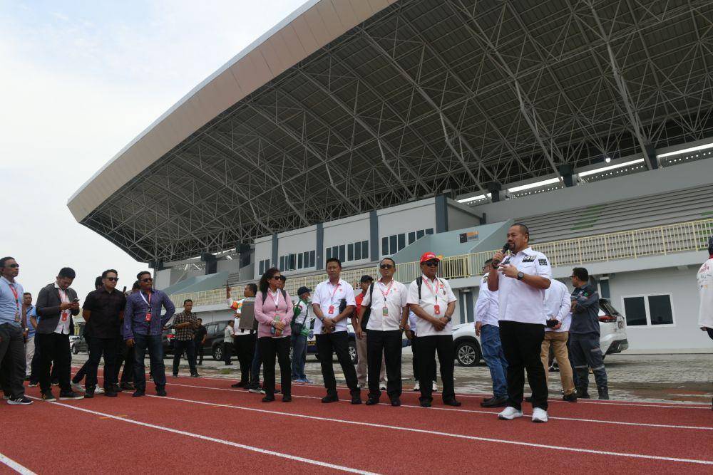 Pemprov Sumut mengklaim venue Pekan Olahraga Nasional (PON) XXI ditargetkan sudah rampung dan bisa digunakan pada Agustus 2024. (dok Diskominfo Sumut)