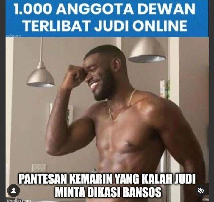 meme judi online (instagram.com/netizenoninternet)