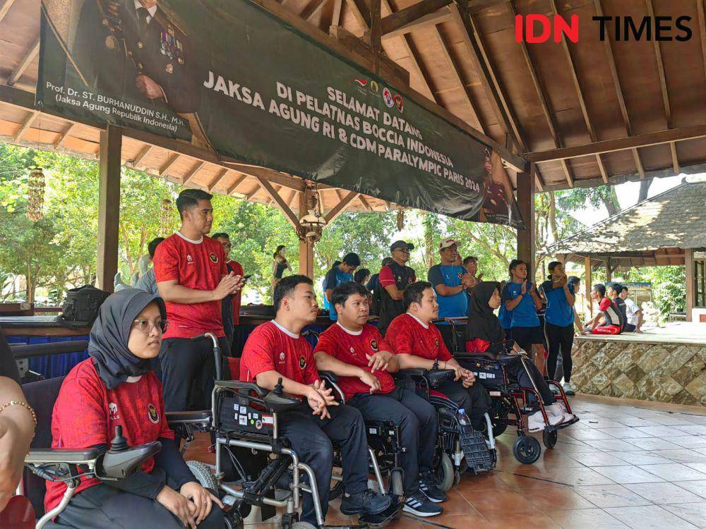 Atlet Pelatnas Paralympic Paris 2024 cabor boccia. (IDN Times/Larasati Rey)
