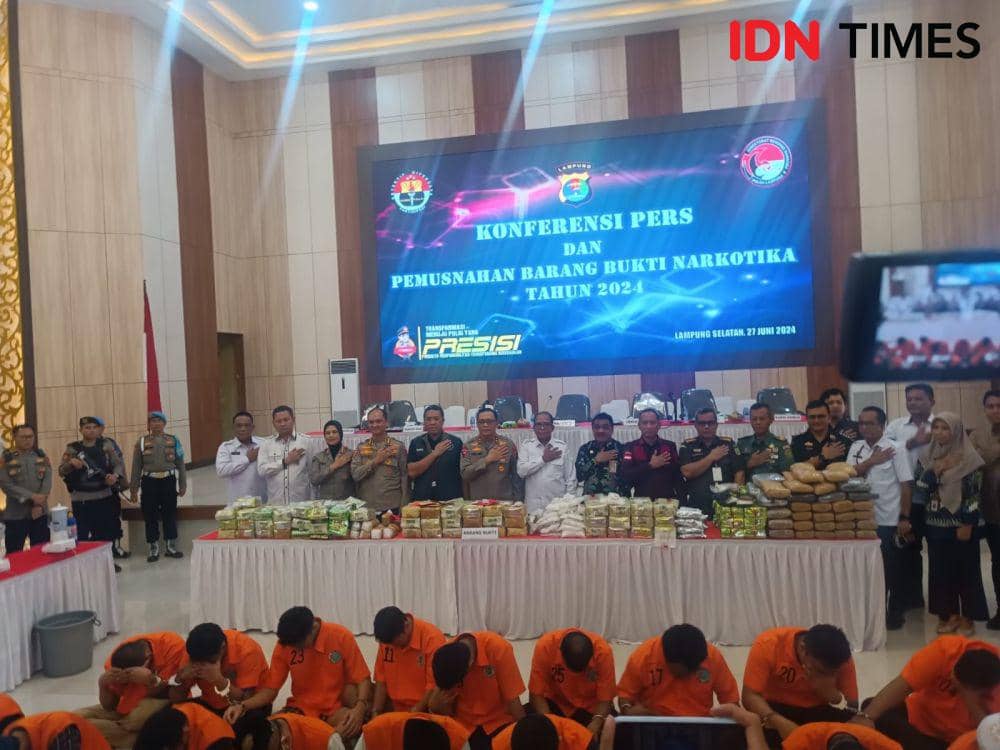 Pj Gubernur Lampung: Tidak Ada Tempat Bagi Pelaku Narkotika