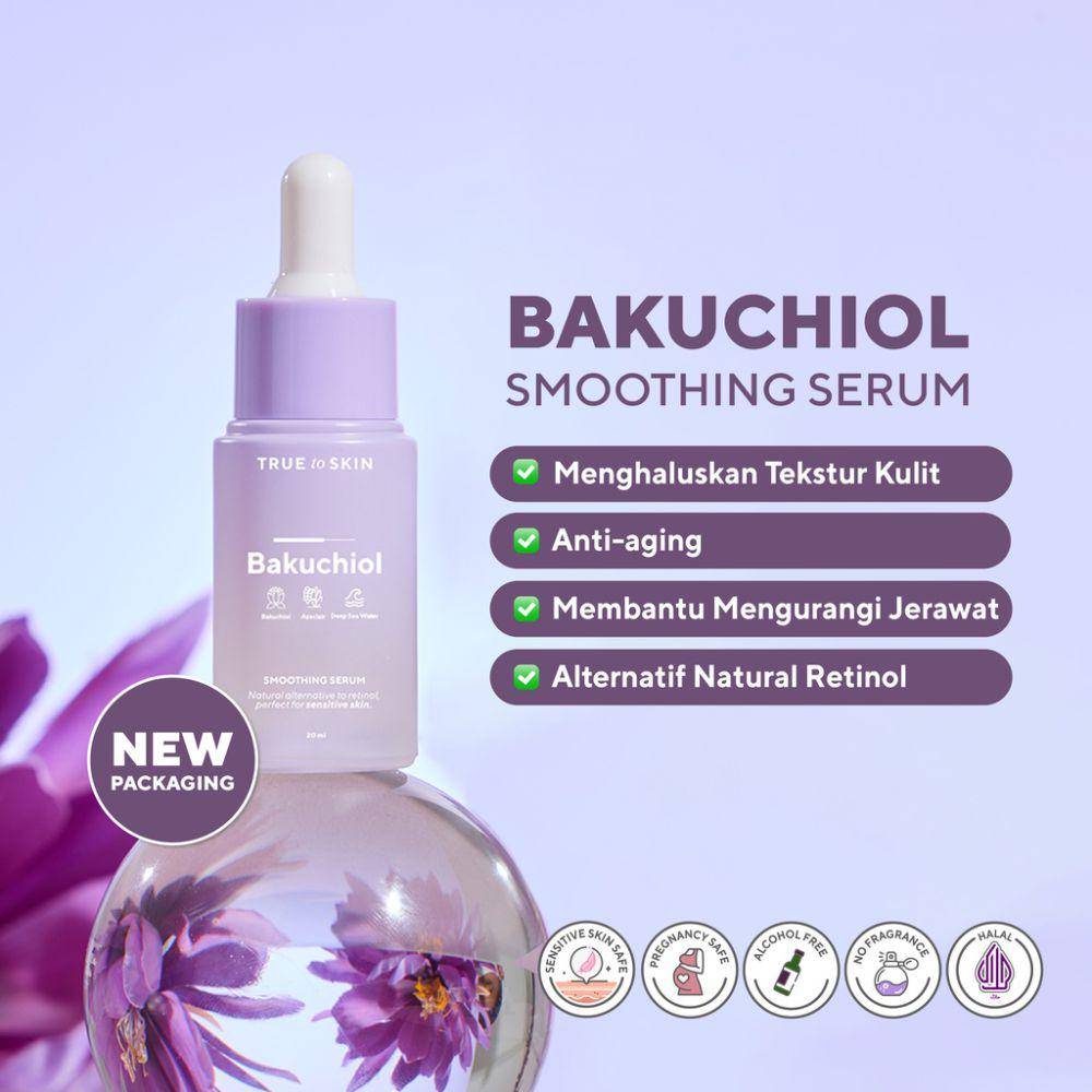 True to Skin Bakuchiol Skin Smoothing dan Anti-aging Serum (shopee.co.id/Truetoskin Official Shop)