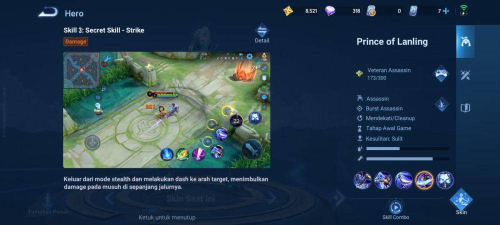 hero Prince of Lanling di Honor of Kings (dok. TiMi Studio Group/Honor of Kings)