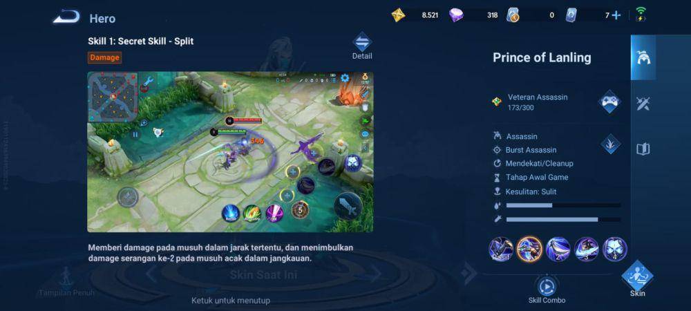 hero Prince of Lanling di Honor of Kings (dok. TiMi Studio Group/Honor of Kings)