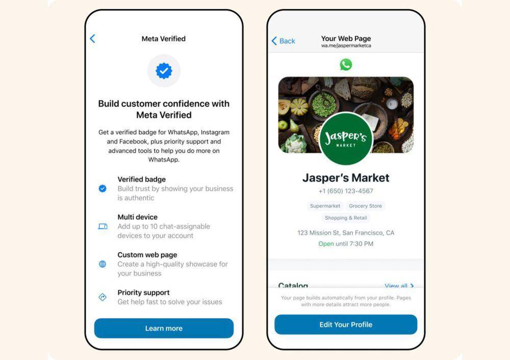 ilustrasi centang biru atau Meta Verified di WhatsApp Business (dok.Meta)