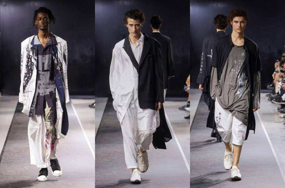 Yohji Yamamoto Pour Homme S/S '25 di Paris Fashion Week Menswear 2024 (dok. Yohji Yamamoto)