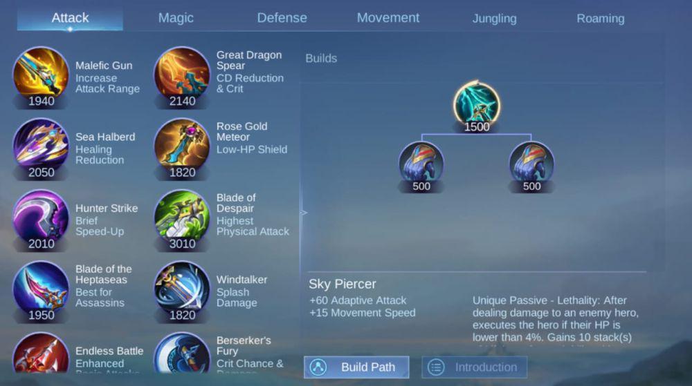 4 Alasan Item Sky Piercer di MLBB Overpower, Musuh Langsung K.O