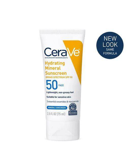 CeraVe Hydrating Mineral Sunscreen SPF 50 Face Lotion (dok. cerave/CeraVe Hydrating Mineral Sunscreen SPF 50 Face Lotion)