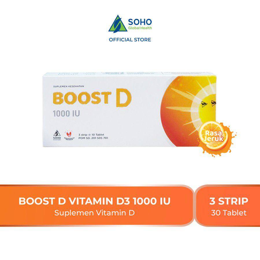Rekomendasi suplemen vitamin D untuk rambut rontok (Shopee.com/Imboost Official Shop)