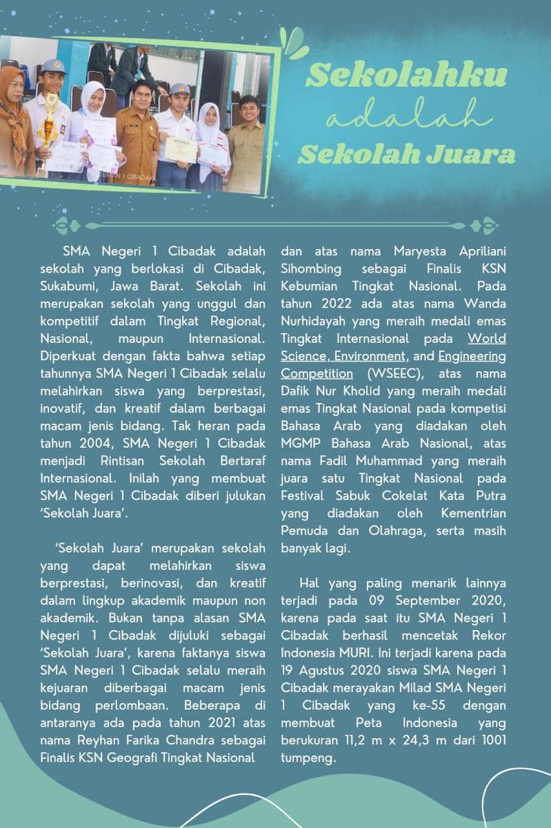 IDN Times Xplore/Tim Buttercup_SMA Negeri 1 Cibadak