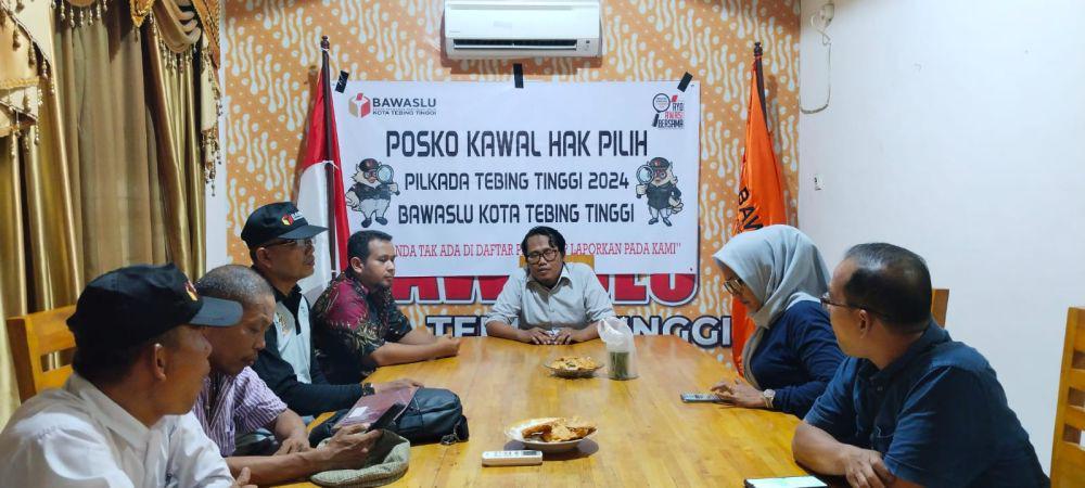 Bawaslu Tebing Tinggi Launching Posko Kawal Hak Pilih Pilkada 2024