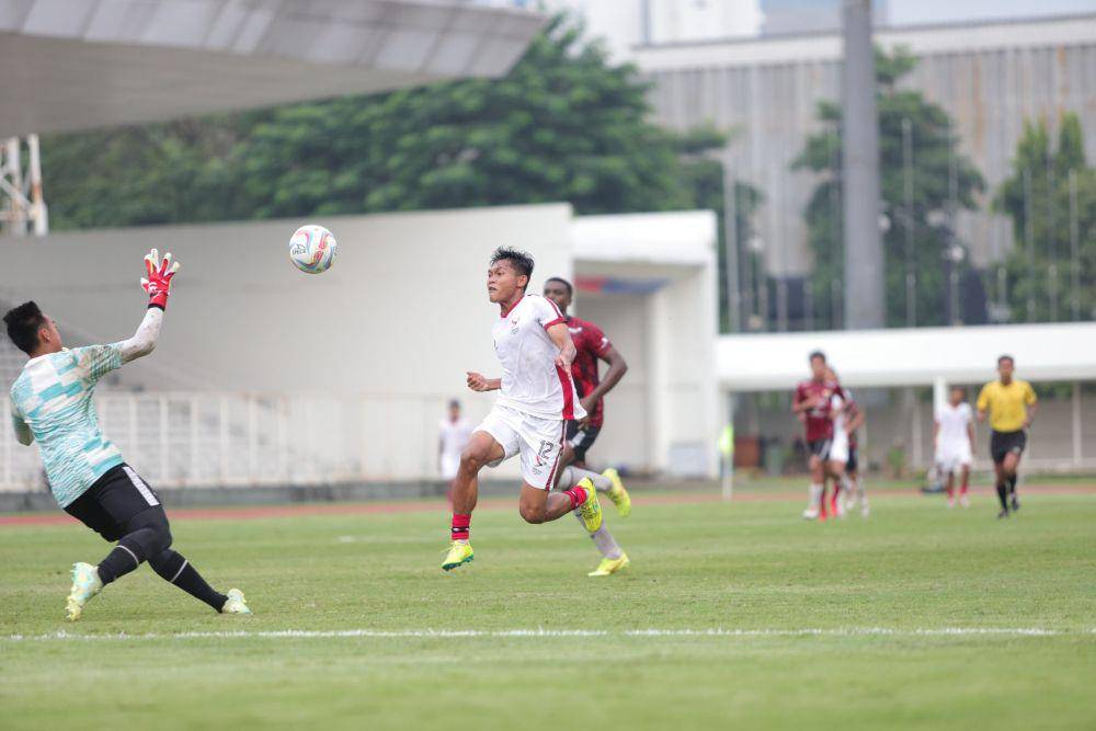 Duel tim sepak bola PON Sumut kontra Timnas U-20 di Stadion Madya Senayan, Sabtu (29/6/2024) (Dok.Asprov PSSI Sumut)