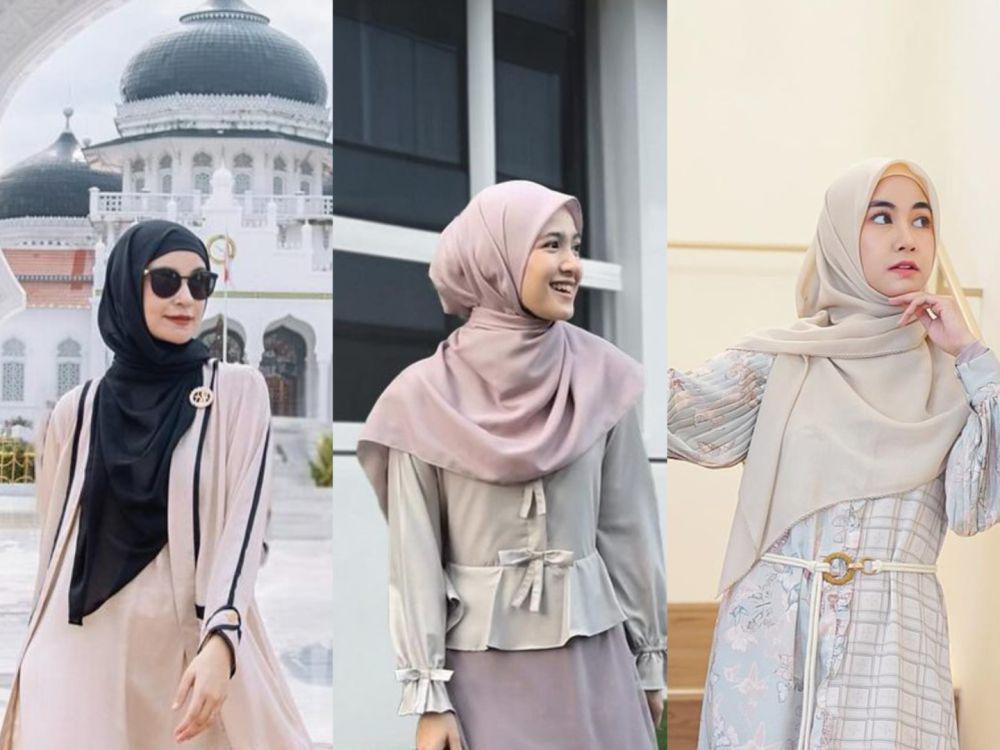 7 Ide Model Hijab Syari ala Artis, Tetap Nyaman dan Stylish!