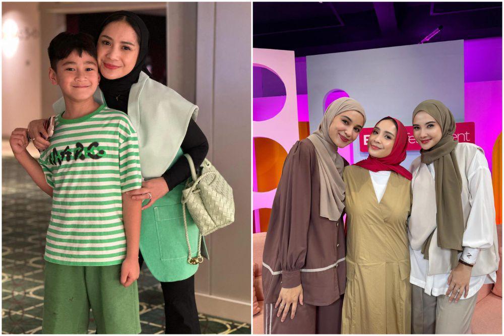 9 Potret Nagita Slavina Berhijab setelah Pulang Haji, Adem!