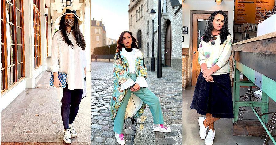 10 Ide Padu Padan Sneakers ala Ayushita, Colorful anti Boring!