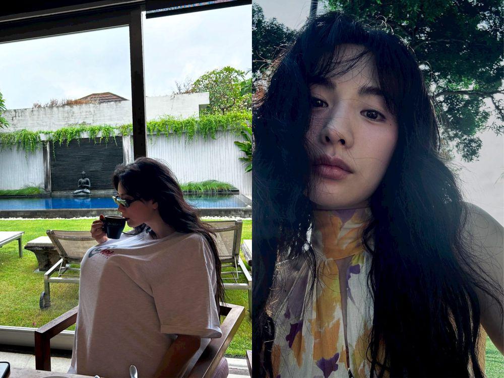 9 Potret Nana eks After School Liburan di Bali, Asyik Healing!