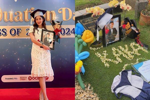 8 Momen Haru Tamara Tyasmara Wakili Dante di Acara Wisuda Sekolah