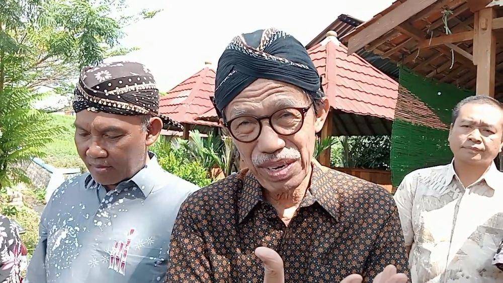 Suprawoto, mantan bupati Magetan perioade 2019 - 2023 saat hadiri acara gebyar literasi di desa Sumberdodol Kecamatan Panekan. IDN Times/ Riyanto.