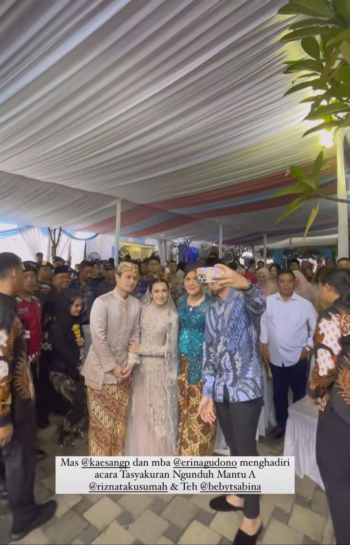 Erina Gudono ke Ngunduh mantu Beby Tsabina (Instagram.com/aldisetiadii)